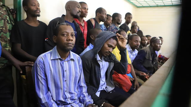 Trial of members of the starvation cult in Kenya 