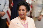 Rep. Sheila Jackson Lee waits for Speaker of the House Nancy Pelosi to arrive for a bill enrollment signing ceremony for the Juneteenth National Independence Day Act on June 17, 2021 on Capitol Hill in Washington, DC. 