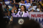 Kamala Harris And Tim Walz Hold Presidential Campaign Rally In Las Vegas 