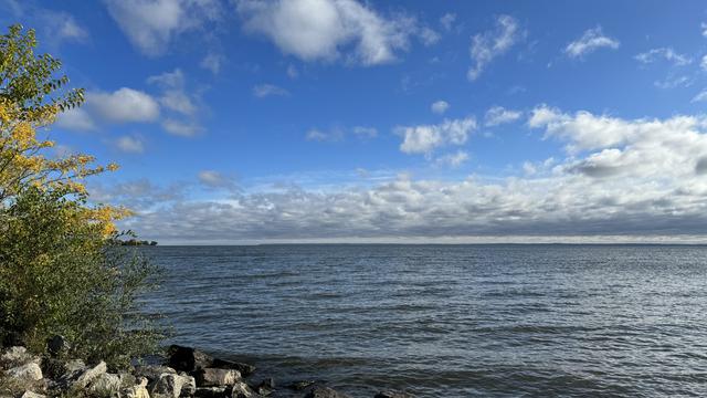 Scenic view of sea against sky,Oshkosh,Wisconsin,United States,USA 