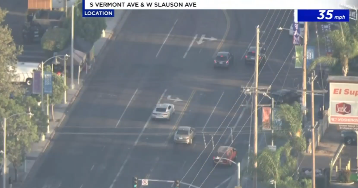 Police break off chase with car theft suspect who was traveling at high speed in South LA