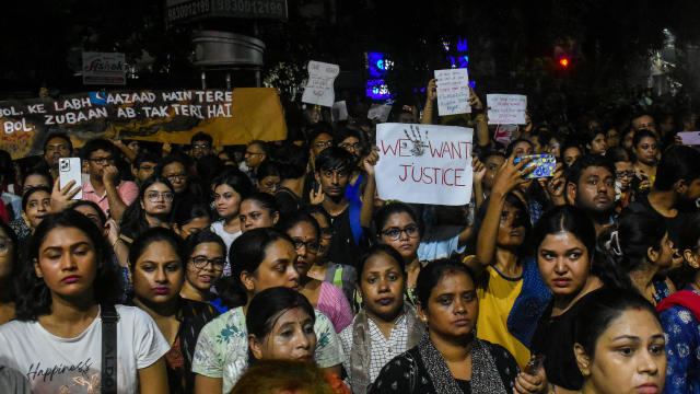 Citizen Protest Against Rape And Murder Of Doctor In Kolkata On The Eve Of 78th Indian Independence Day. 