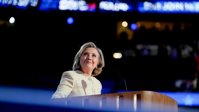 Hillary Clinton, former U.S. secretary of state, during the Democratic National Convention. 