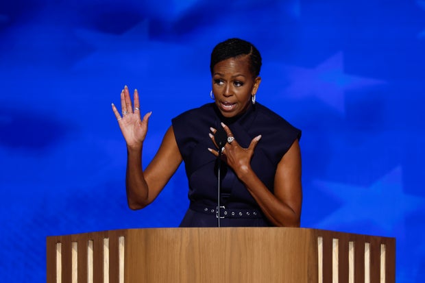 Former first lady Michelle Obama speaks at 2024 Democratic National Convention: Day 2