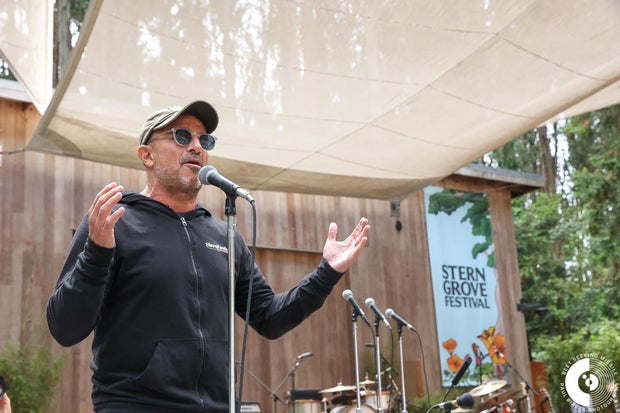 Bell ringer at Stern Grove