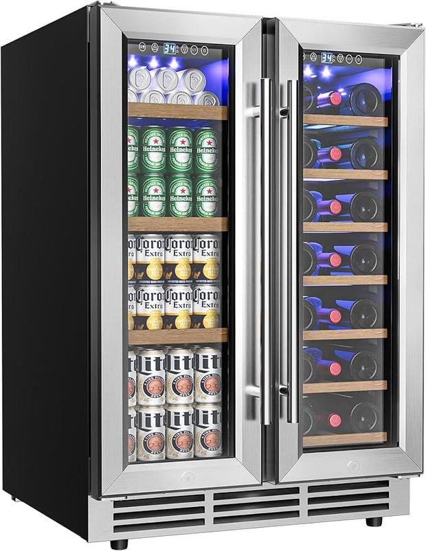 EUHOMY Wine and Beverage Refrigerator, 