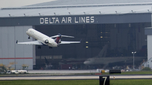 Diverse aircraft taking off 