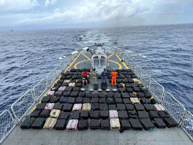 Members of the Mexican Navy conduct seizure during two operations in the Pacific Ocean 