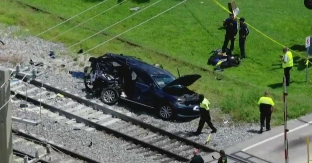 Broward sheriff’s deputy vehicle hit by Brightline train in Dania Beach