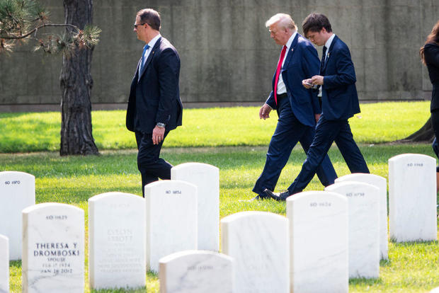 Donald Trump Visits Arlington National Cemetery 