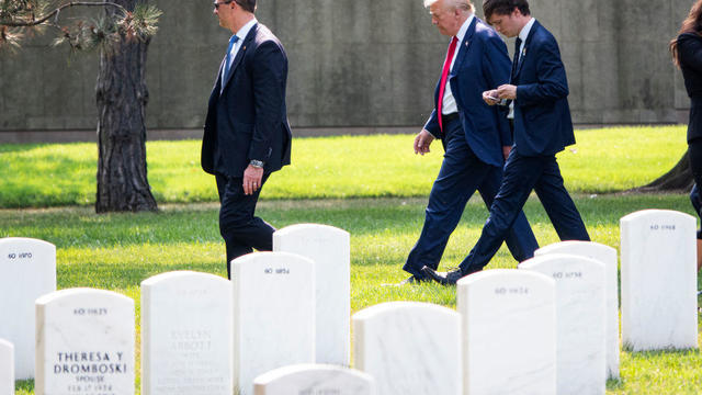 Donald Trump Visits Arlington National Cemetery 