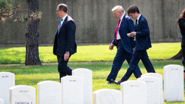 Donald Trump Visits Arlington National Cemetery 