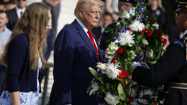 Donald Trump Attends Wreath Laying Ceremony At Arlington National Cemetery 