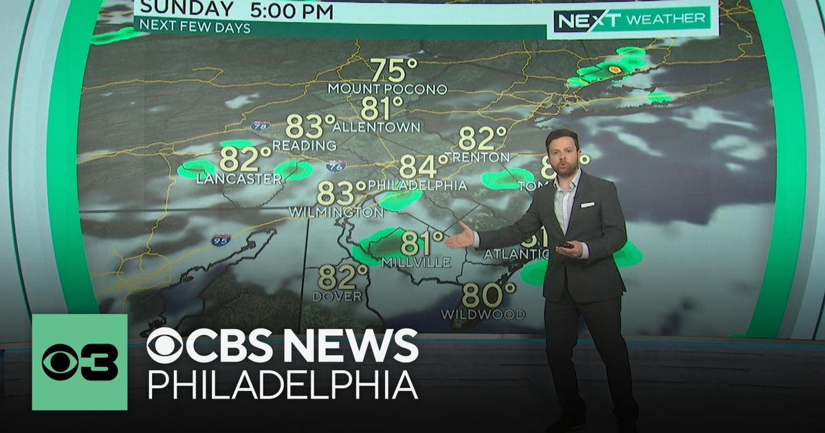 Turning partly cloudy and seasonable, scattered showers and storms ...