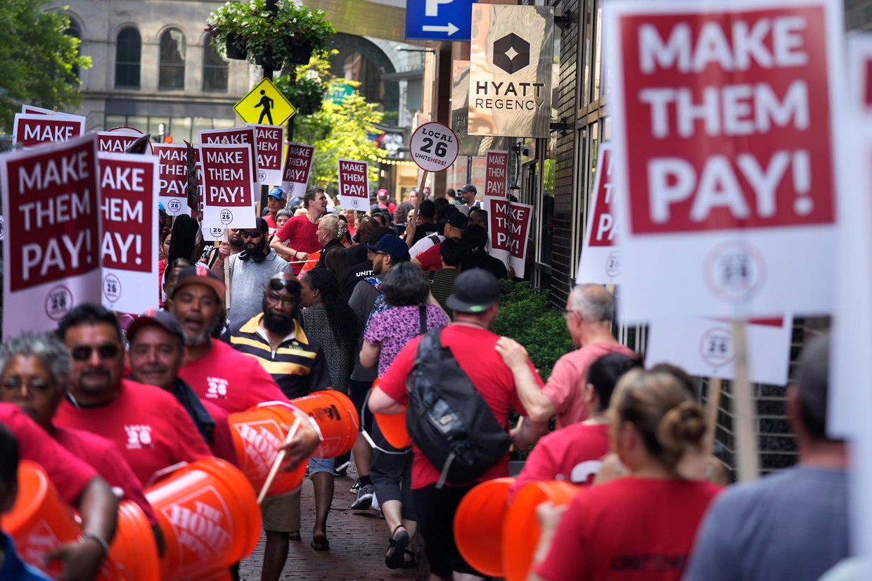 Strikes start at top hotel chains across the country as housekeepers ...