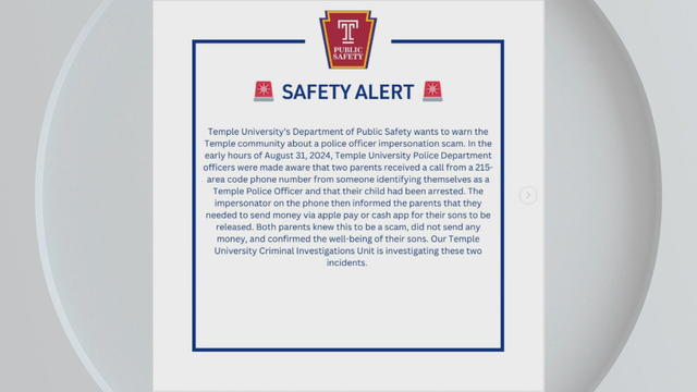 Temple University Public Safety Alert 