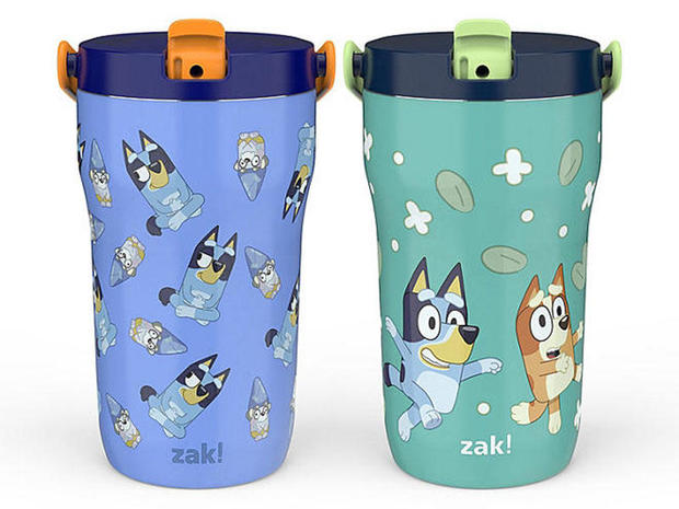 Zak Designs Bluey stainless steel tumblers 