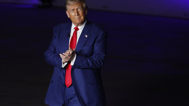 Republican presidential nominee, former President Donald Trump participates in a Fox News Town Hall with Sean Hannity at the New Holland Arena on September 04, 2024 in Harrisburg, Pennsylvania. 