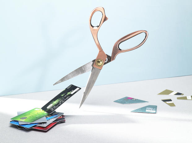 Cut up credit cards 