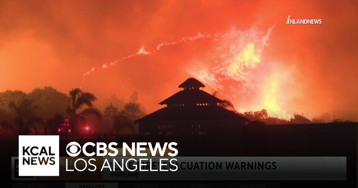 Evacuation warnings in place as crews battle San Bernardino County Line ...