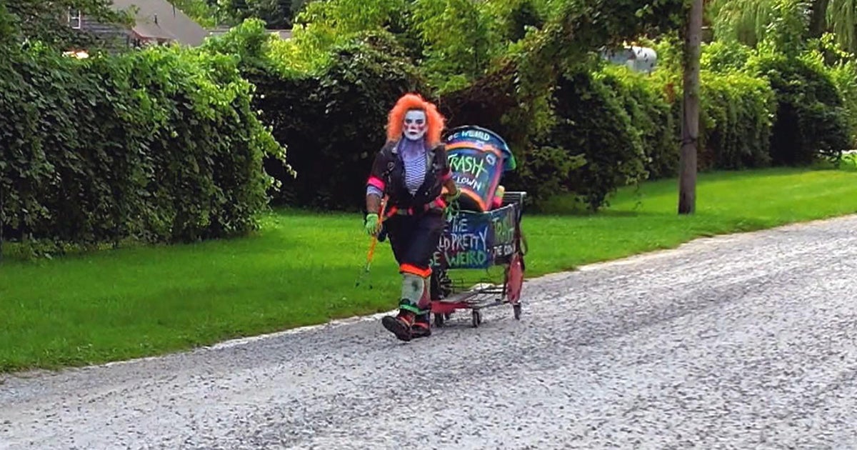 Meet "Trash the Clown": The unconventional hero, mom cleaning up her hometown