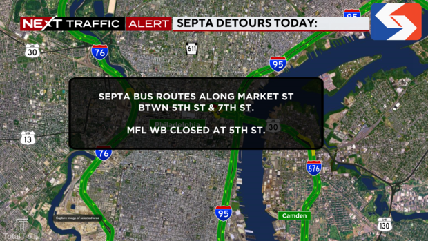 SEPTA detours during presidential debate 