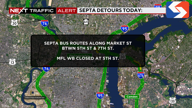 SEPTA detours during presidential debate