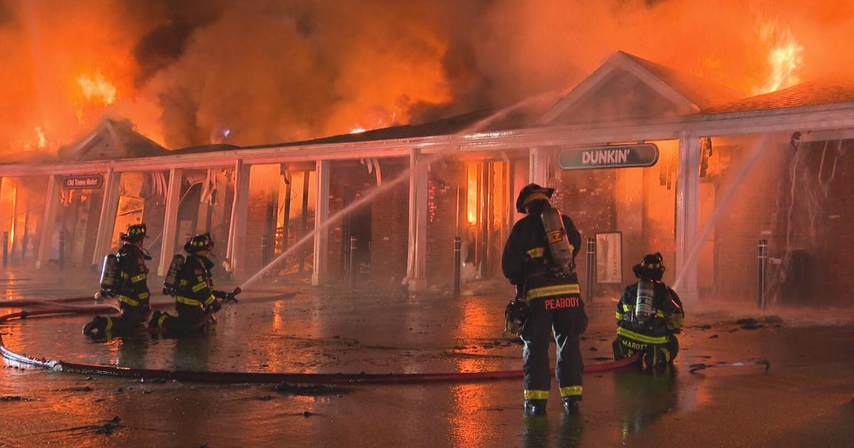 Massive Lynnfield strip mall fire destroys multiple businesses