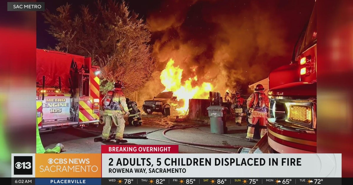2 adults, 5 children displaced in Sacramento County fire - CBS Sacramento