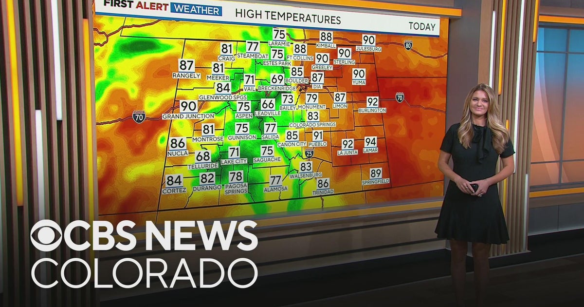 Isolated storms on Wednesday with high fire danger Thursday - CBS Colorado