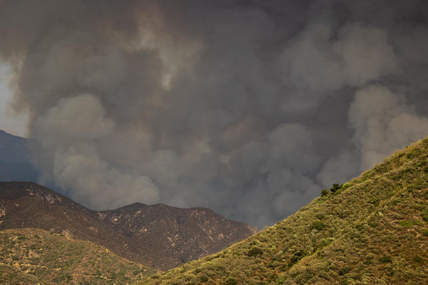 Bridge Fire Burns In Southern California 