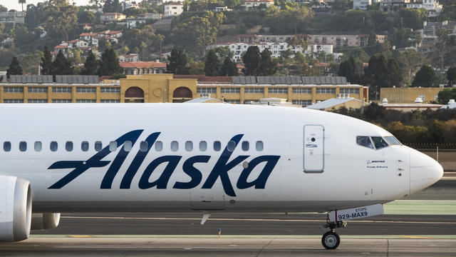 An Alaska Airlines Boeing MAX 9 airplane taxis at San Diego International Airport on Aug. 24, 2024, in San Diego, California. 