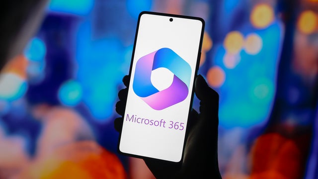 In this photo illustration, the Microsoft 365 logo is