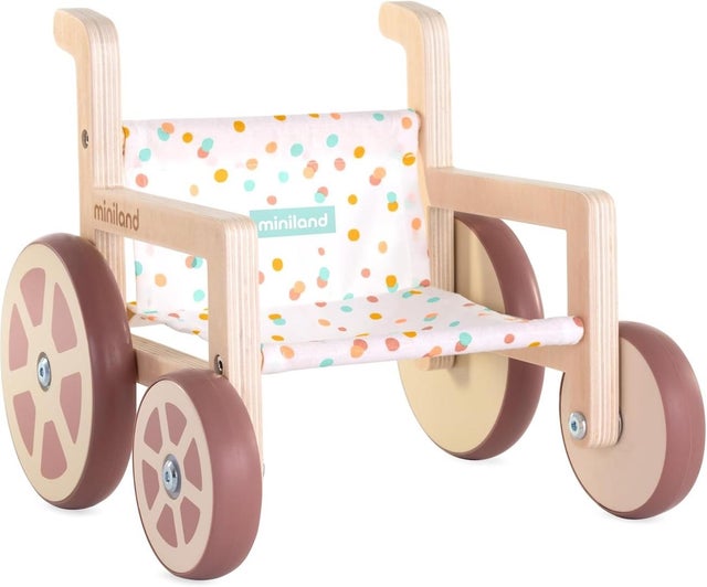 Miniland doll wooden wheelchair