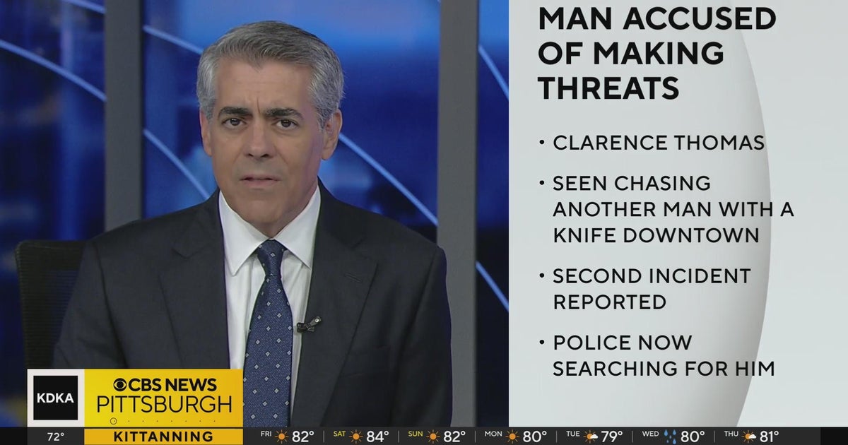 Man accused of threatening people with knife - CBS Pittsburgh