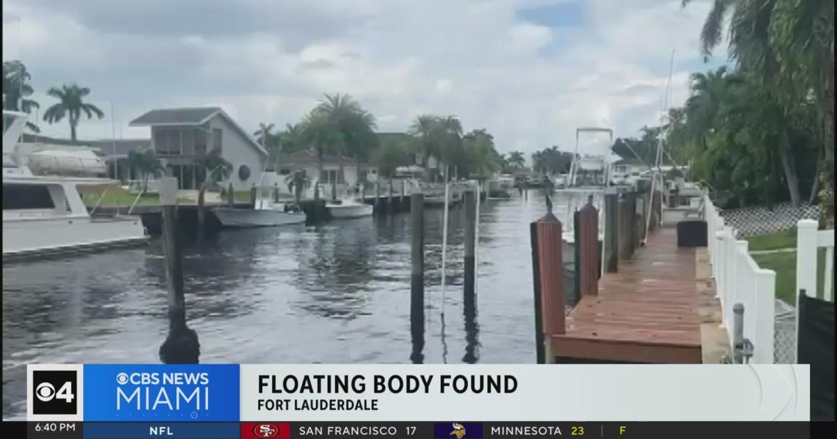 Dead body found floating in Fort Lauderdale - CBS Miami