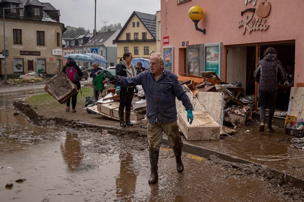 Heavy Rain Sweeps Central Europe