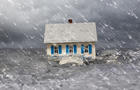 House in flood 