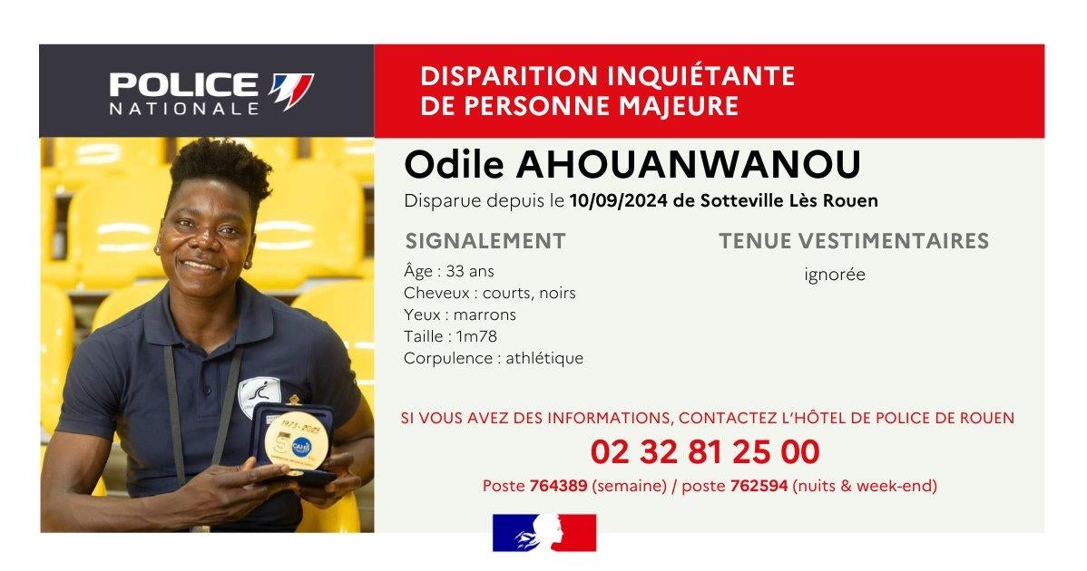 Police in France search for Benin track and field athlete Odile