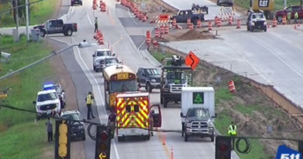 Western Wisconsin crash involving school bus full of children injures 1 adult