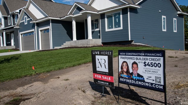 Newly built townhomes in Minnesota