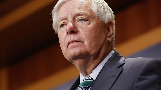 Sen. Lindsey Graham is seen during a news conference at the U.S. Capitol on June 20, 2024 in Washington, DC. 