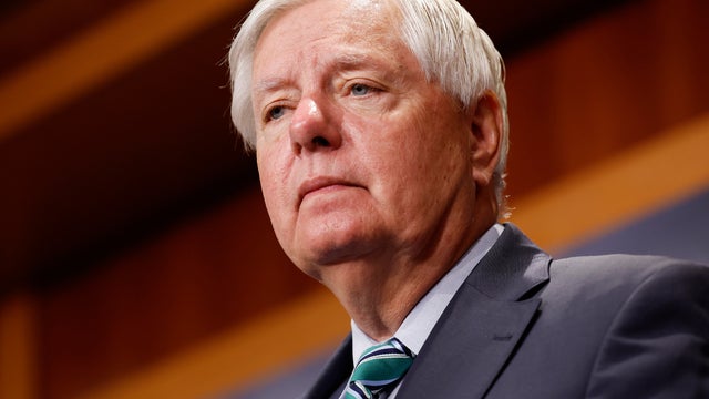 Sen. Lindsey Graham is seen during a news conference at the U.S. Capitol on June 20, 2024 in Washington, DC.