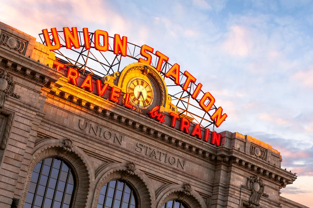 Sunrise, Union Station, Travel by Train, Denver, Colorado, America 