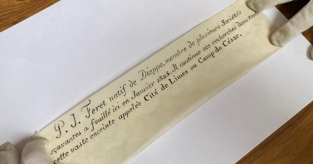 Message in a bottle written 200 years ago by an archaeologist found on a French clifftop  CBS News Message in a bottle written 200 years ago by an archaeologist found on a French clifftop  CBS News