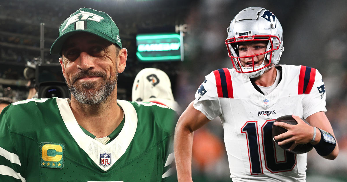 Drake Maye called Aaron Rodgers the GOAT after the Patriots’ loss to the Jets