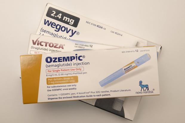 Ozempic, Victoza and Wegovy, injectable prescription weight loss medicines. 