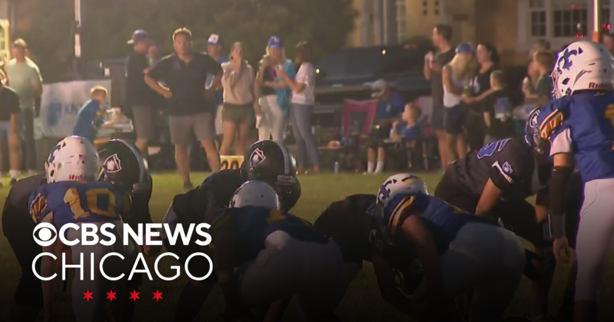 Friday night lights shine for Catholic school football game in Chicago