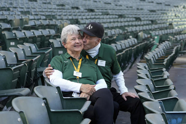 Coliseum Guest Services workers Leland and Sandy Anderson 