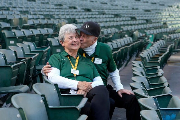 Coliseum Guest Services workers Leland and Sandy Anderson